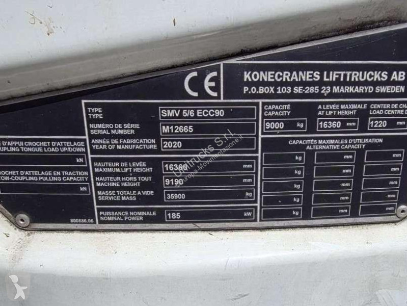 رافعة شوكية ثقيلة Konecranes SMV5/6 ECC90