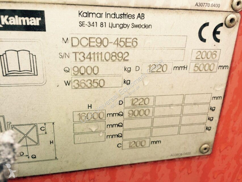 Empilhador grande tonelagem Kalmar DCE90-45E6