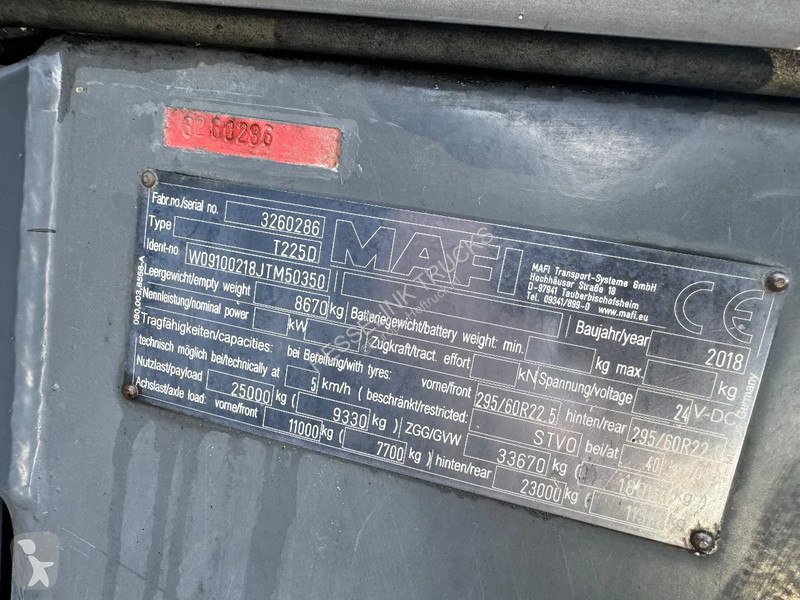 Electrocar Mafi T225D T225D Rangeertrekker met...