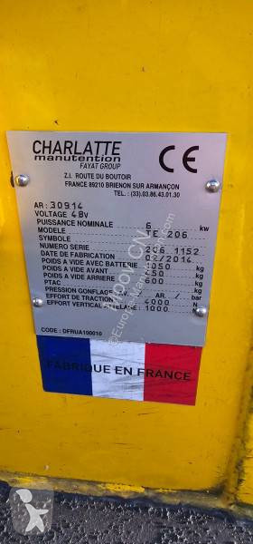 Tracteur de manutention Charlatte TE206
