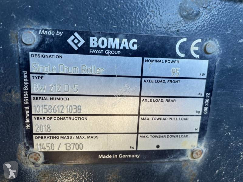 Compactor Bomag BW 212 D 5