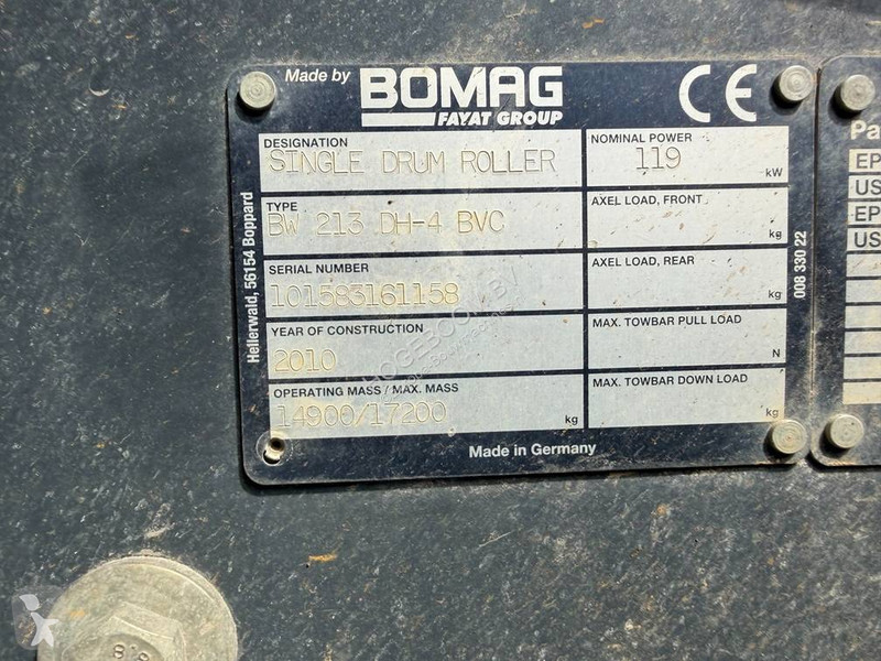 مدحلة Bomag H4 BVC
