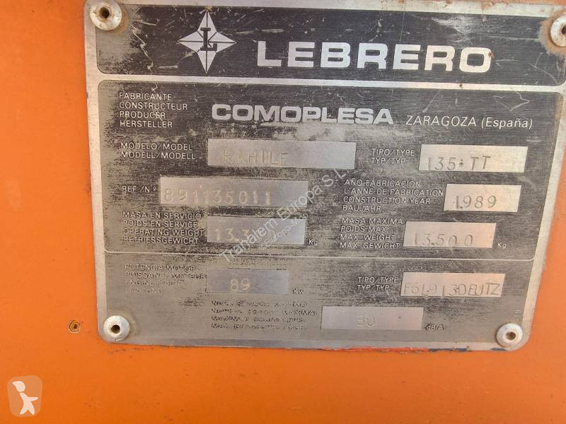 Walec Lebrero RAHILL 135 TT