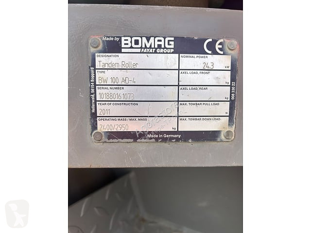 Zhutňovač Bomag bw 100 AD-4