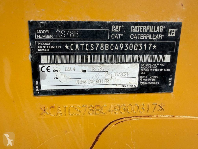 Zhutňovač Caterpillar TRIMBLE GPS INCL