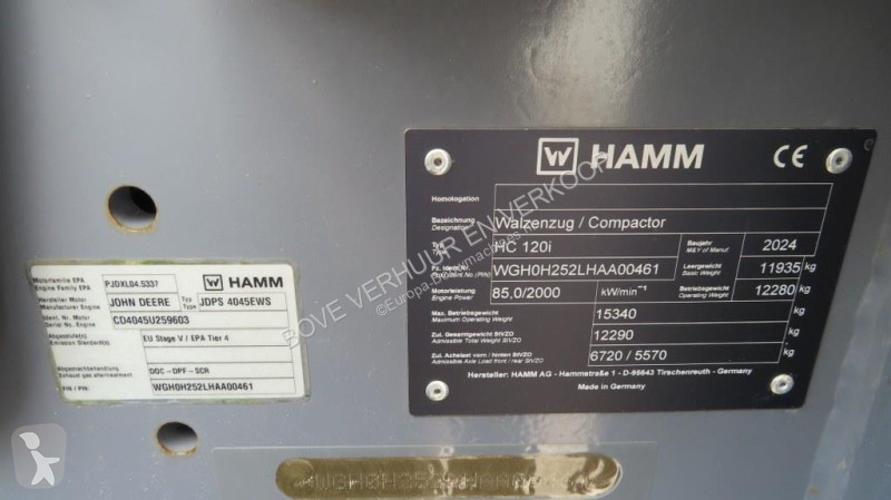 Compactador Hamm HC120i