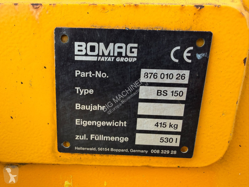 Vibrohenger Hamm DV70i + Bomag splitter