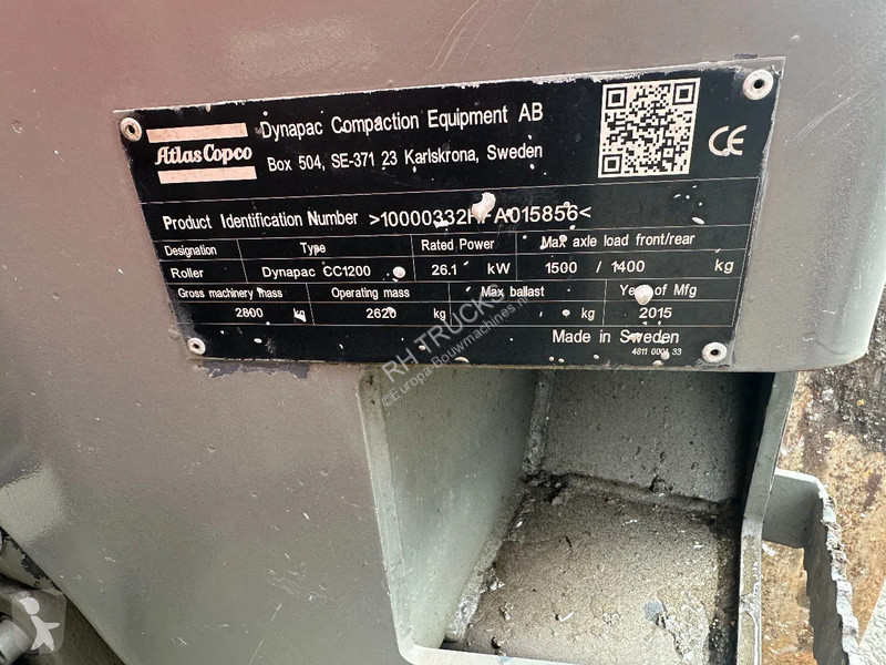 Jordstamper Dynapac CC1200, CE, 1320 HOURS