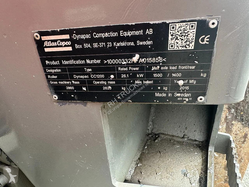 Compacteur Dynapac CE, 1320 HOURS