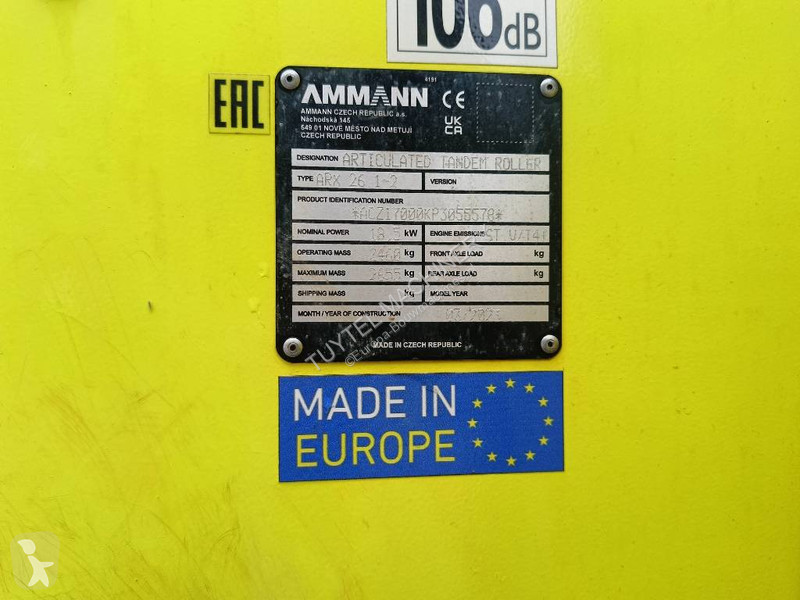 Jordstamper Ammann 26.1-2 double drum roller...
