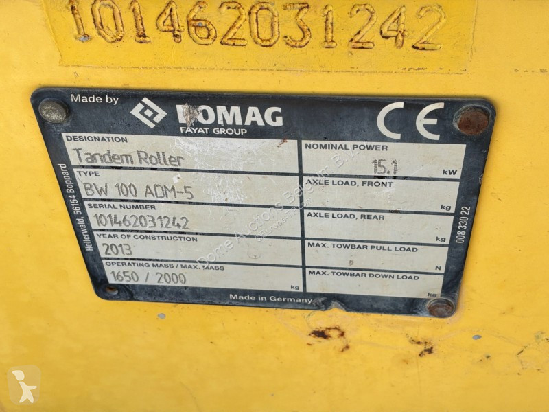 Compattatore Bomag BW100