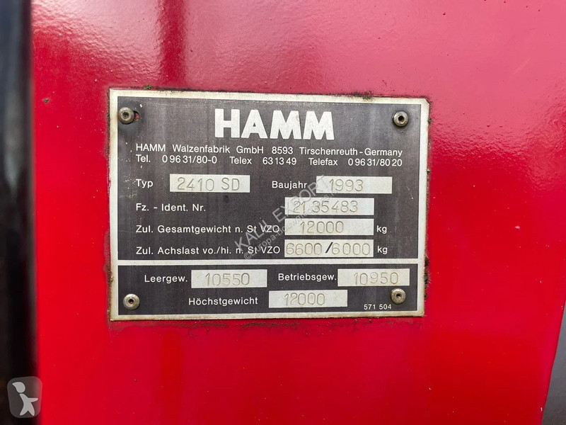 Jordstamper Hamm SD Compactor Roller Deutz...