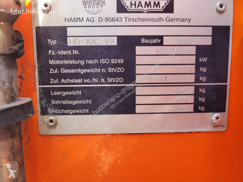 Compactor Hamm C VV