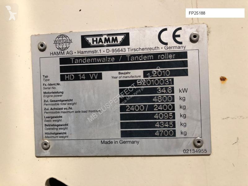 Compactador Hamm HD14 380 MTH TR.074