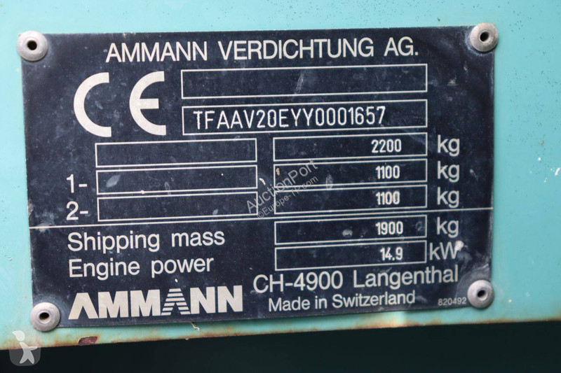 Compacteur Ammann 20