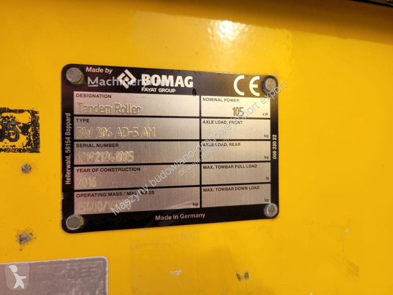 Compactor Bomag BW 206 AD - 5 AM