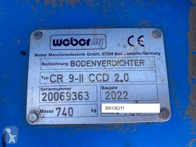 Compattatore Weber CR 9-II CCD 2.0 MIETE /...