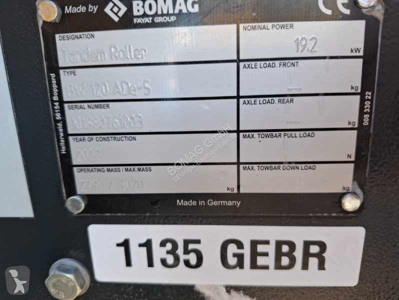 Compattatore Bomag BW 120 ADe-5
