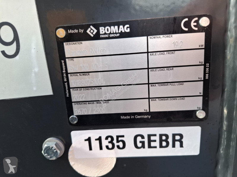 Compattatore Bomag BW 100 ADe-5