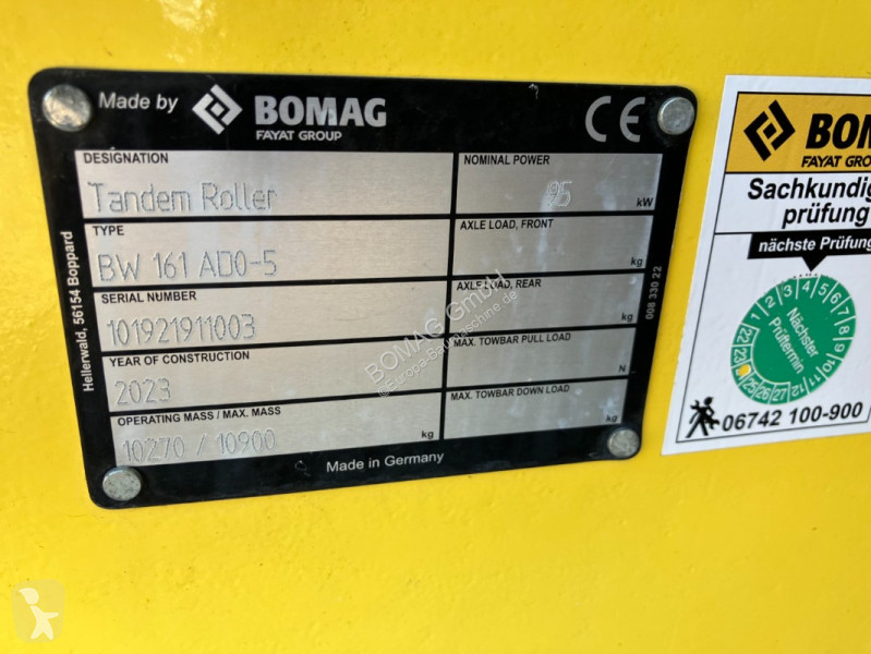 Compactador Bomag BW 161 ADO-5 STage V/Tier 4f