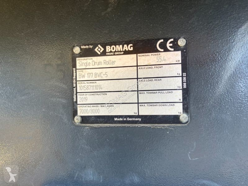Zhutňovač Bomag  BW 177 BVC-5  Stage V/Tier 4f