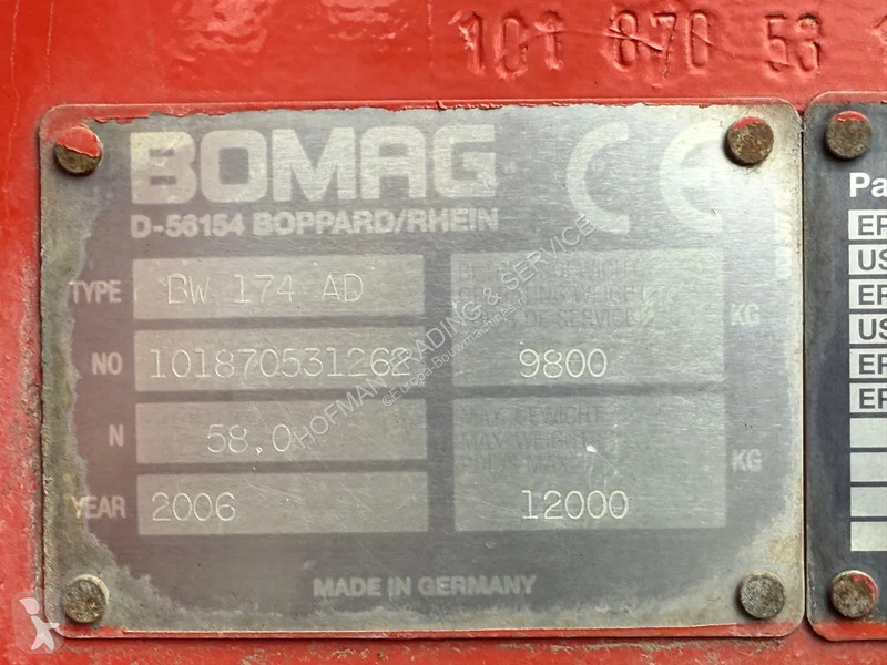 Compattatore Bomag 174AD