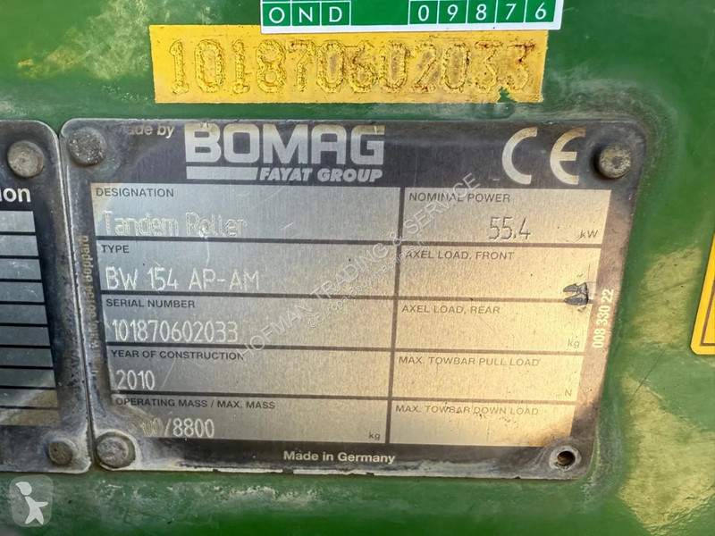 Zhutňovač Bomag BW154AP