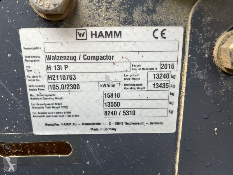 Zhutňovač Hamm H13i Padfoot compactor