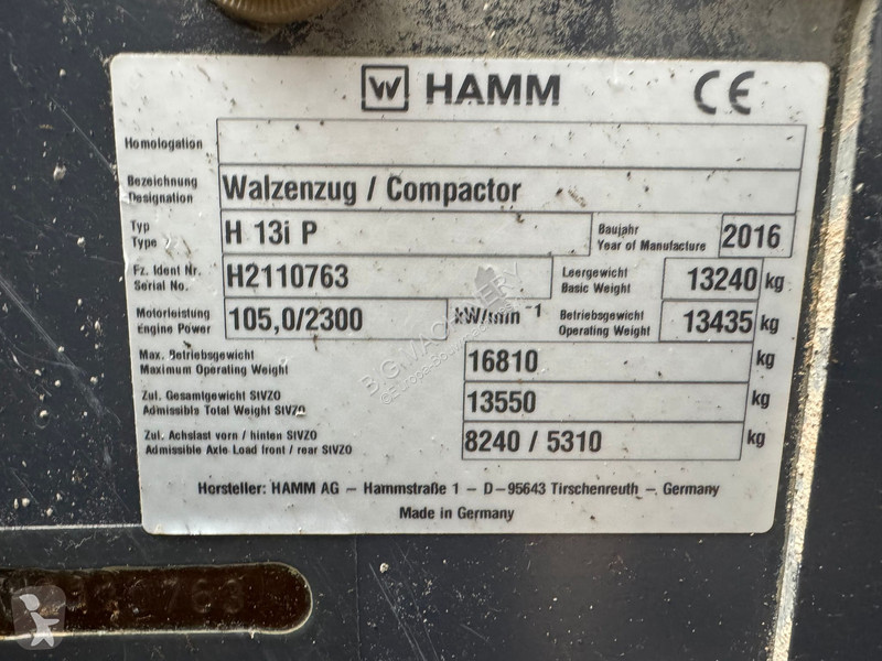 Zhutňovač Hamm H13i Padfoot compactor