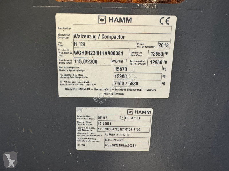 Jordstamper Hamm H13i