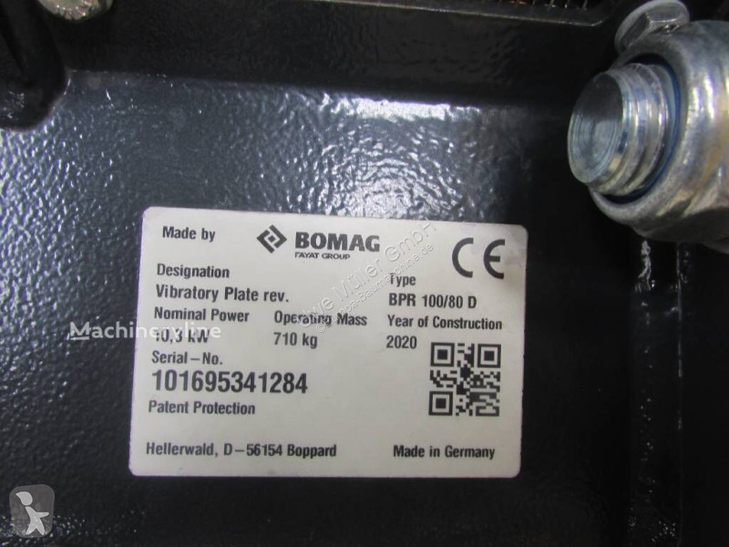Compactador Bomag 100/80 8.500 EUR Rüttelplatte
