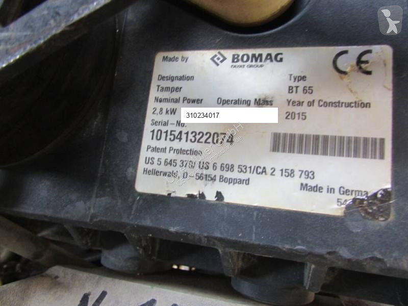Jordstamper Bomag BT 65 Stampfer netto 1.000...