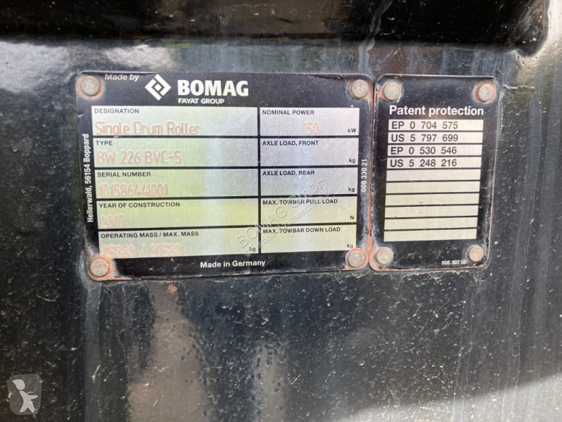 Zhutňovač Bomag  BW 226 BVC-5  Stage IIIa/Tier 3