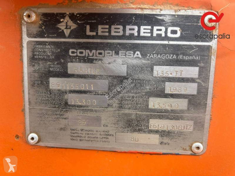 Compacteur Lebrero 135TT