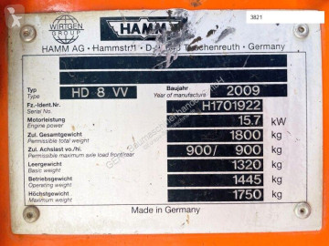 Compactador tándem Hamm