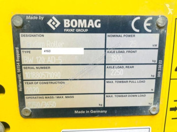 Compactador tándem Bomag
