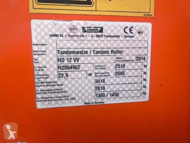 Compactor Hamm HD 12 VV