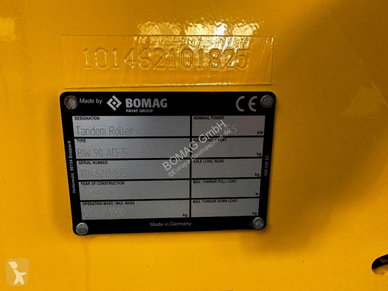 Compactador Bomag  BW 90 AD-5  Stage V/Tier 4f
