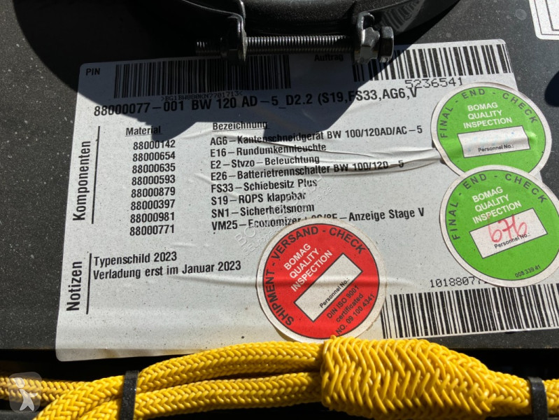 Compattatore Bomag  BW 120 AD-5 Stage V/Tier 4f