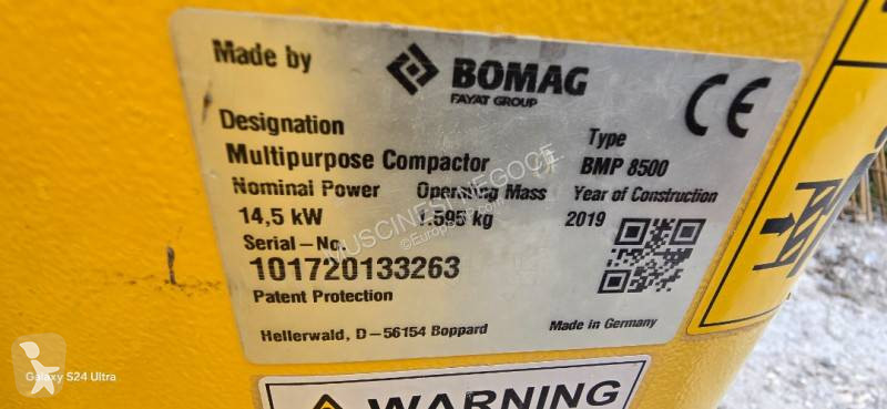 Compactor Bomag BMP 8500