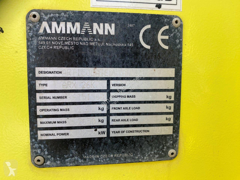 Compactador Ammann 26K NVT