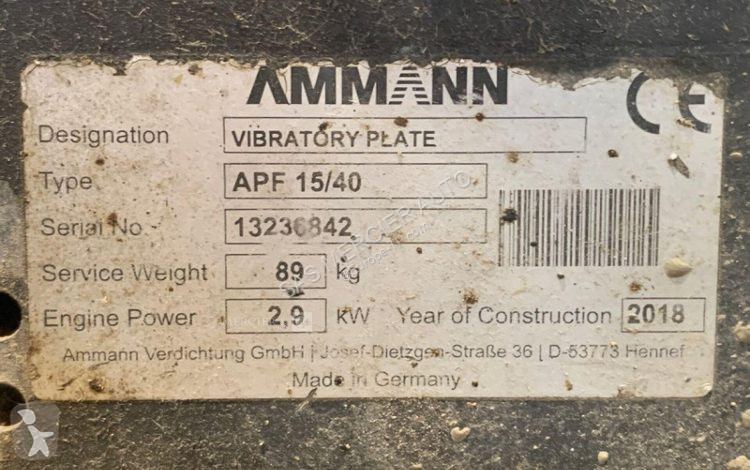 Compactador Ammann plaque vibrante essence