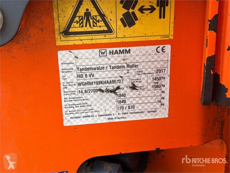 Compactador Hamm Double Drum Roller