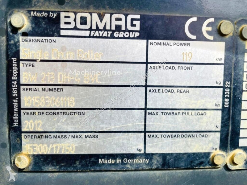Jordstamper Bomag BW213 DH4