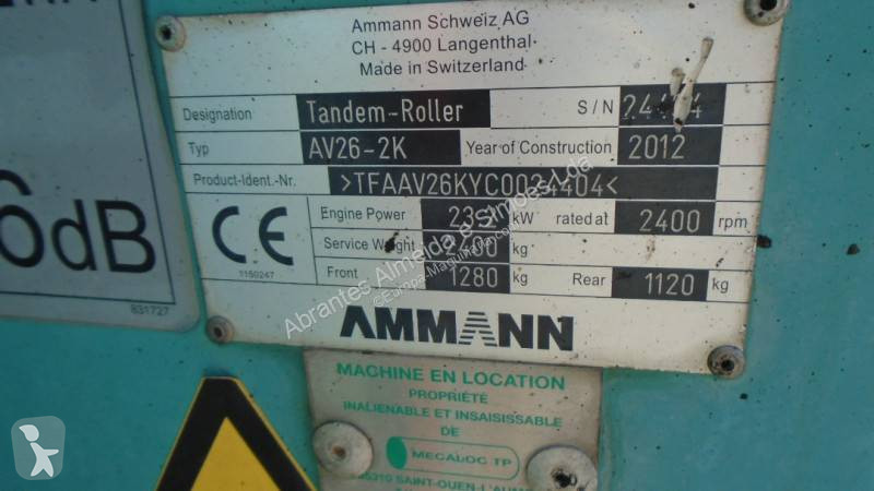 مدحلة Ammann AV26-2K