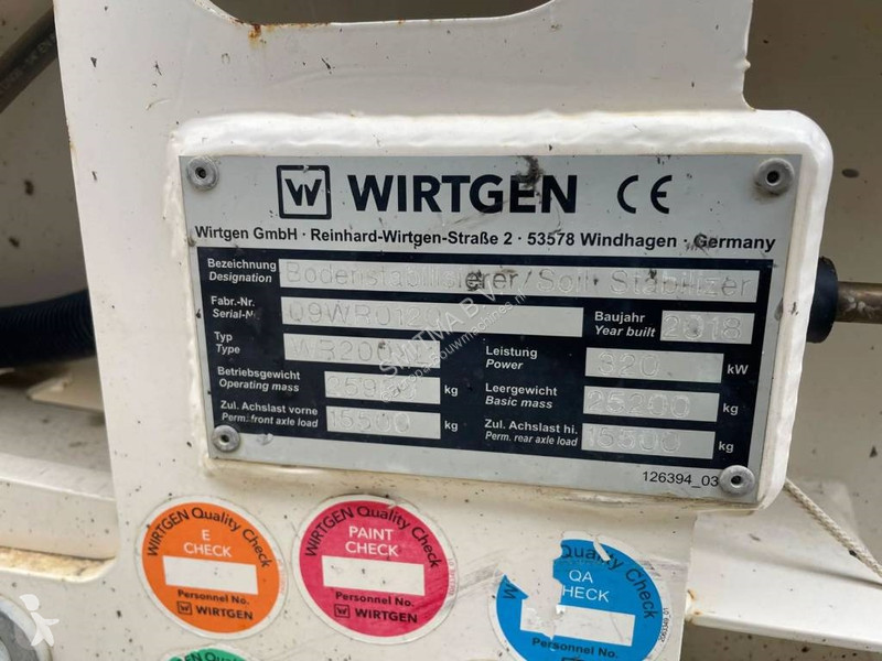 Jordstamper Wirtgen WR200XLi