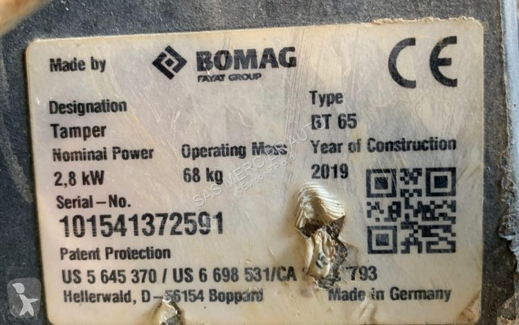 Дорожний коток Bomag pilonneuse essence