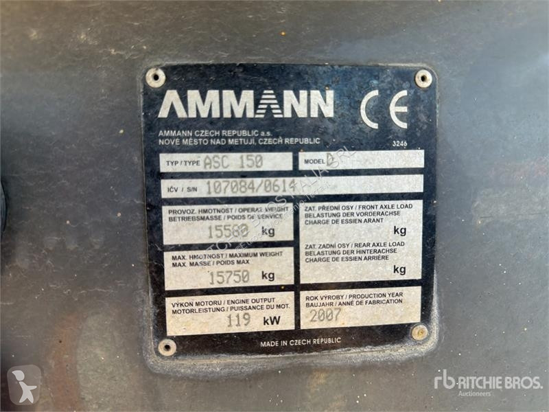Ammann ASC150D Smooth Drum Compactor compactor