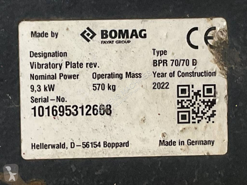 مدحلة Bomag BPR 70/70 D