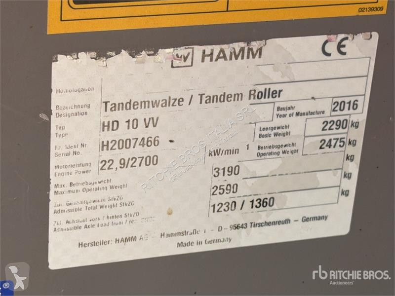 Compactador Hamm Double Drum Roller
